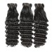 Deep Curly Virgin Human Hair Double Drawn Bundles